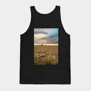 Storm clouds over the cornfield Tank Top